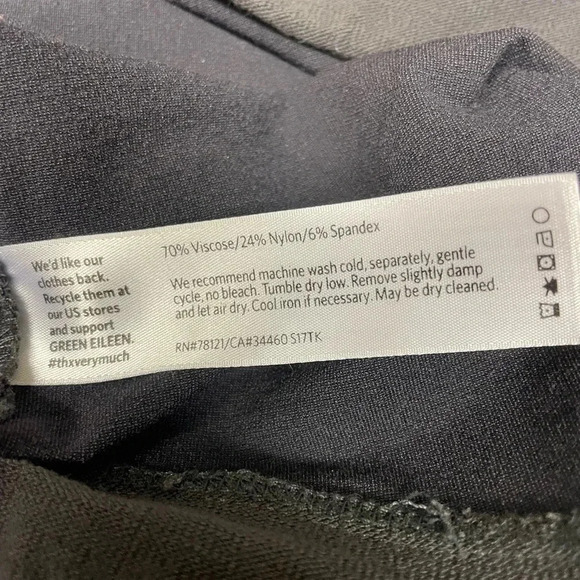 Eileen Fisher “stretch”pants.charcoal size XS/TP - Picture 3 of 5